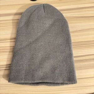 Soft Gray Knit Beanie